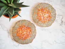 Olive Green Coasters Set Of 4 Geode