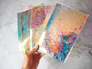 A5 Planner Holographic Vinyl Shaker Dashboard