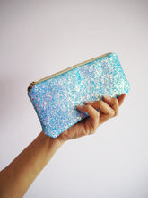 Sea Blue Glitter Sunglasses Case | Blue Sunglasses Case | Suki Sabur