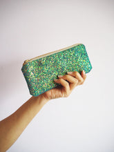 Green Glitter Sunglasses Bag | Case in Mermaid Green | Suki Sabur