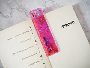 Pink Holographic Bookmark Sequin