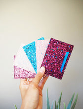 Berry Glitter Card Holder | Sparkly Pink Card Holder | Suki Sabur