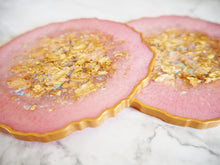 Light Pink Resin Coaster Set