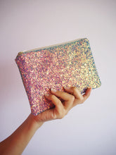 Purple Glitter Cosmetic Bag