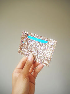 Sparkly Gold Card Case