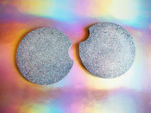 Silver Rainbow Glitter Cup Holder Inserts