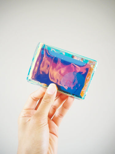 holographic vinyl card holder 