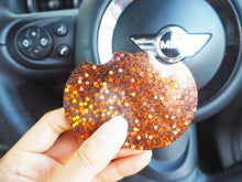 sparkly bronze car cup holders