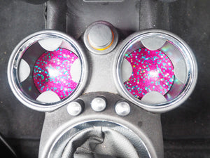 magenta glitter car accessories