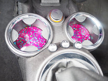 magenta glitter cup holder inserts