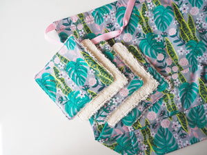 Reusable Cotton Wipes With Leaf Print