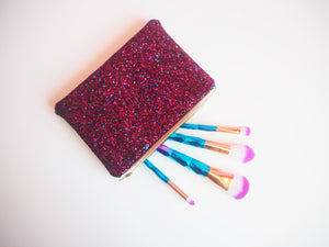 Small Cosmetic Bags | Berry Makeup Bag | Suki Sabur