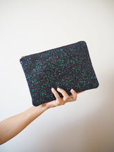 Black Clutch Bag | Green Glitter Clutch Bag | Suki Sabur