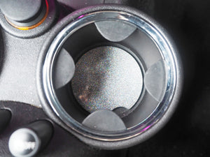 silver car coaster