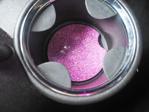 pink rainbow car cup insert