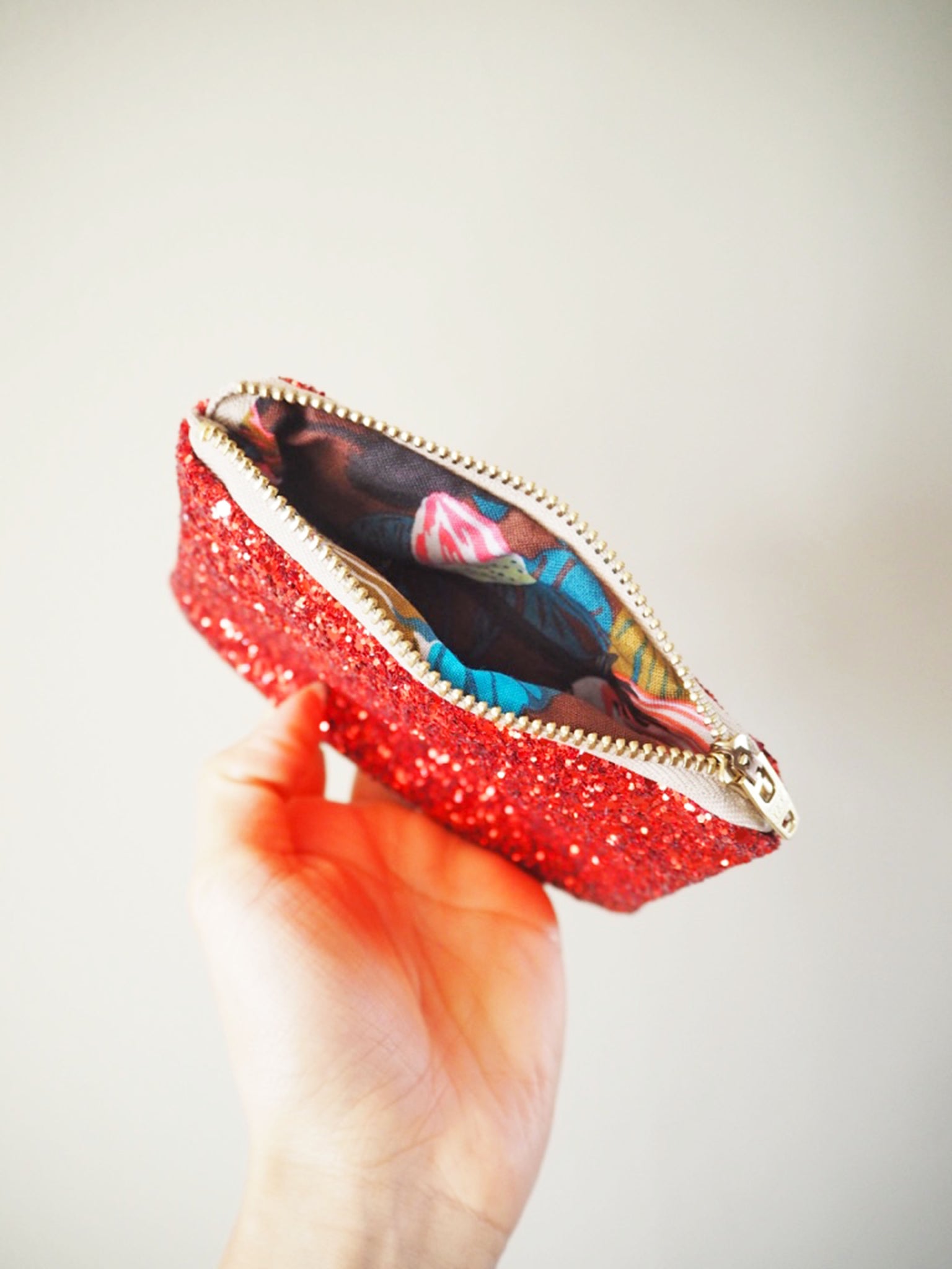 Red Sequin Coin Purse - Coin Pouch - Red Coin Purse - Walter Drake